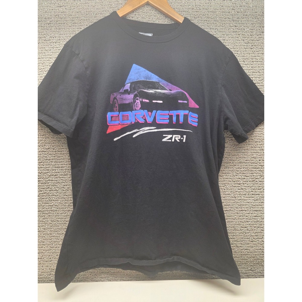 Tailgate American Eagle Corvette ZR-1 Graphic T-Shirt Mens Large Black Retro GM